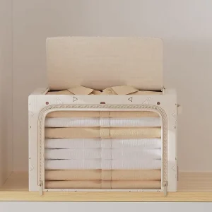 New Quilt Blanket Storage Box Foldable Storage Box Clothes Organizer Fabric Storage Bins Boxes for Clothes Wardrobe Organization