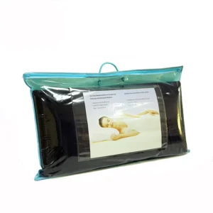 Non Woven Pillow Carry Bag Clear Vinyl PVC Pillow Packaging Bag for Bedding with Zipper
