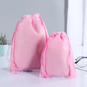 Non woven Fabric Drawstring Bag Shoes Gift Storage Drawstring Bag Dustproof Packing Bag for Small Business