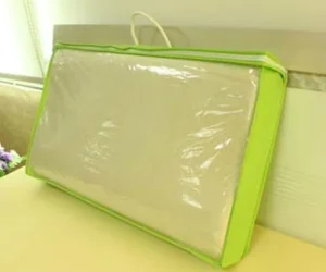 Non woven and Clear PVC0.10mm plastic mattress cover