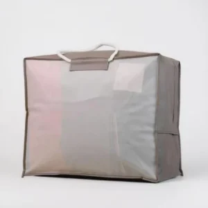 Nonwoven Dustproof Clothes Bedding Storage Bag Foldable Portable Tote Custom Logo Durable Zippers