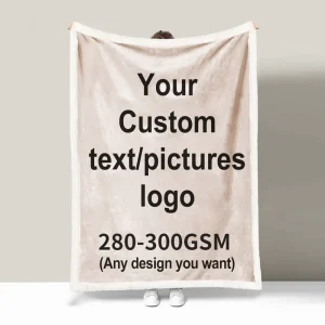OEM Custom Sherpa Flannel Throw Blanket Double Layer Soft Warm Winter Blanket Manufacturer