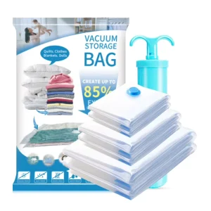 OEM Factory Vacuum Storage Bags with Pump Space Saver Eco Friendly for Clothes Bedding Shoes & Quilts
