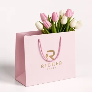One Stop Custom Personalised Printed Gift Bag with Logo Luxury Paper Bags for Flowers China Packaging Manufacturer