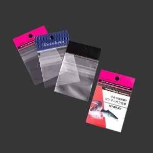 定制标题卡小礼品玻璃纸不干胶包装袋透明衣架展示架Opp聚塑料袋