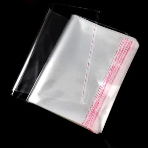 Opp Poly Bags Resealable Clothing Bags Clear Transparent OPP Clear Poly Bags with Logo