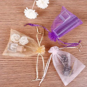 Organza Drawstring Bags Gift Bags Accessory Bags Can Be Used for Children Candies Accessories Snacks