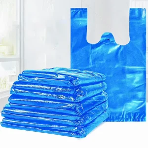 Oversized Durable Heat Sealed PE Garbage Bags Vest Handle HDPE Material Custom Printing Accepts Custom Orders Household Use