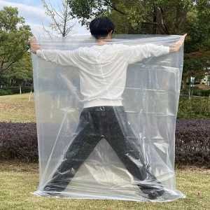 PCV Waterproof PE Flat Top Open Dust Clear Laminated Extra Large Poly Bag