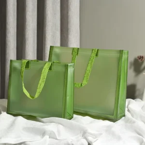 PE & BOPP Plastic Shopping Bags Coloured Gift Bag for Clothing Underwear Shoes Packaging Heat Sealed