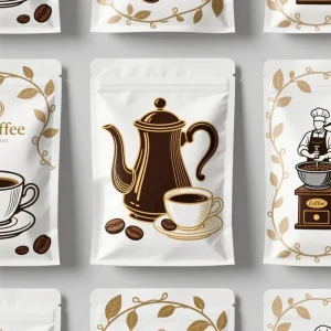 再生环保PE EVOH 1oz 2oz 4oz 20g 30g 50g 塑料牛皮纸食品坚果燕麦水果茶咖啡粉包装袋