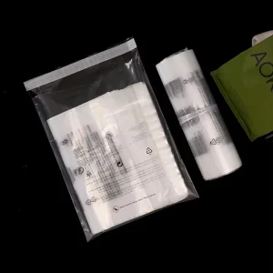 PE Self adhesive Poly Bag with Suffocation Warning Multi language for Apparel Electronics Toy Packaging