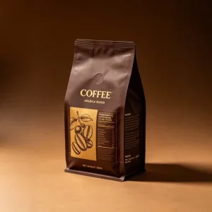 定制徽标环保咖啡茶食品级可堆肥可生物降解牛皮纸PLA拉链袋聚酯薄膜袋包装