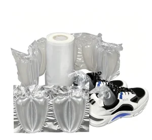 PO Material Shock proof Protective Film Air Cushion Packaging Bags for Shoes Stuffer Individual Rolls