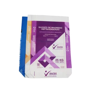 PP Laminated Woven square Bottom Plastic Bag Packaging With Custom logo