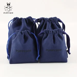 PUPPYSEW Cotton Canvas Drawstring Pouch Bag Personalized Cotton Drawstring Dust Bag Shoes Clothing Bag With Logo Customized