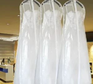 PVC Wedding Dress Gown Breathable Waterproof Transparent Clothes Cover Travel Packaging Storage PEVA Garment Bag
