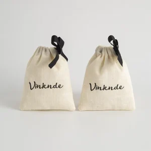 Packaging Drawstring Gift Pouch Small Canvas Drawstring Gift for Perfume Jewelry Dust Bag