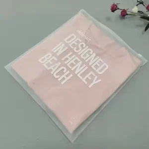 Packaging Plastic Bags Swimwear Clothes Zip Lock PE Tshirt Bag Zipper Polybags Garment Plastic Bag With Logo