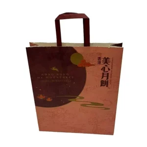 Paper Bag Custom Logo Print Carrier Paper Bag Gift Packaging Design Shopping Bag