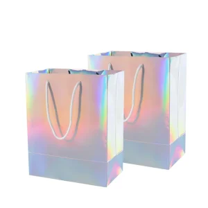 Paper Bag Printed Gift Bags With Handle Packaging Packing Luxury Eco friendly Foldable Reusable Kraft Bags