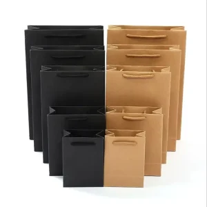 Paper Bag Printing logo Shopping Bag for Jewelry Packaging Custom Printed