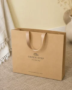Paper Bag for Shoes Biodegradable Kraft Paper Packaging Bag With Your Brand Logo