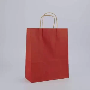 Paper Packaging Factory Custom Logo Kraft Shopping Gift Bags with Premium Printing Finish Custom Printed Paper Bags