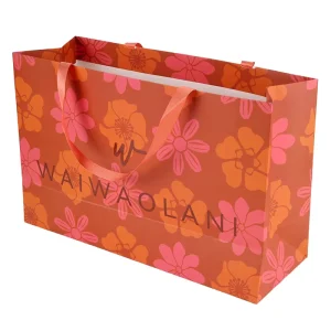 Paper With Brand Jewelry Brown Packing Thank Handles Cardboard Retail Luxury Kraft Business Carry Dresses Paper Shopping Bag