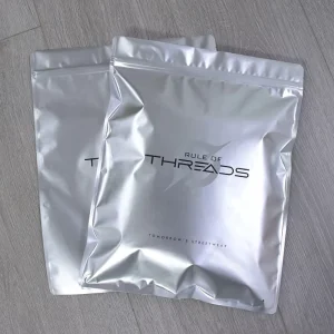 Personalised Printed Logo Frosted Matte T Shirt Garment Bag with Zip Lock Luxury Recycled Clothing Packaging Socks Underwear