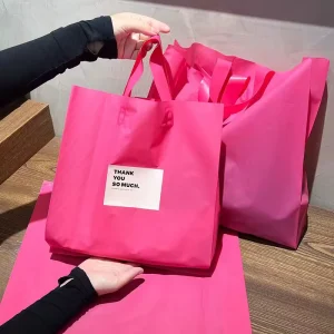 Personalized Brand Name Custom Logo Printed Eco-friendly Recyclable Boutique Clothing Packaging Plastic Bags Screen Printing