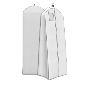 Personalized Custom Printed Suit and Wedding Dress Cover Wedding Dress Dust proof Reusable Garment Bag