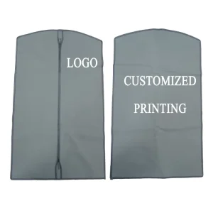Personalized Custom Waterproof Oxford Suit Garment Bag Clothes Dust Cover Dressing Packaging Bag