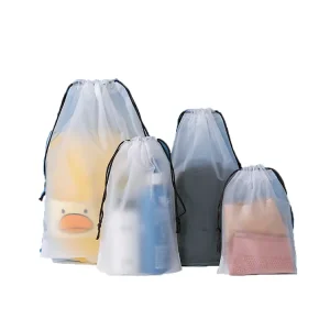 Personalized Shoe Lace Bag Eco friendly Reusable Shoe Bag Custom Design Shoe Bag Pe Plastic Bags Shrink Drawstring Plastic Bags