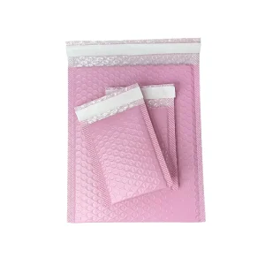 Pink Co extruded Film Bubble Envelope Bags Courier Packaging Bubble Bags Vapour Bubble Self Adhesive Bags