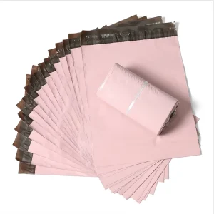 Pink Courier Bags Custom Logo Packaging Recycled Clothes Shipping Poly Mailer Mailing Bag