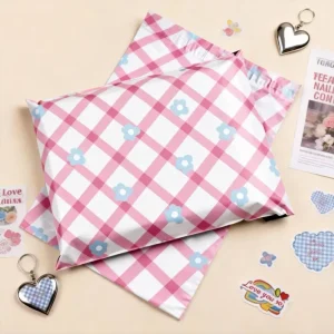 Pink Shipping Bags Apparel Packaging Poly Mailer Printed Plastic Self Seal Custom Mailing Envelope