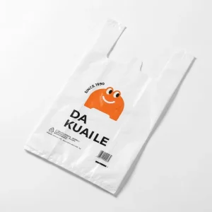 Plastic Bag for Packaging Custom Printed Tear Resistant Shopping Bag Retail Plastic Bag with Logo Grocery Bag for Packaging