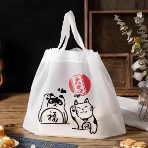 Plastic Drawstring Takeout Bags for Catering Bulk Food Delivery Event Packaging Supplier