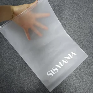 Plastic PE Poly Zip Bag Packaging for Clothing Frosted Zipper Bag for T Shirt Hoodies Packing Ziplock