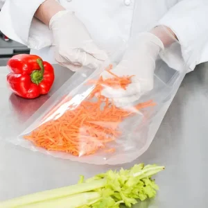 Plastic Packaging Custom Printed Frozen Storage 3 Side Sealer Bag Transparent Packing Mylar Vacuum Seal Bags for Food