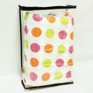 Plastic Packaging for Household Storage Reusable Clear PVC Bedsheets Bag Transparent Bedding Bags With Handle