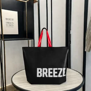 Plastic Shopping Bag Loop Handle Customized Logo Printed HDPE LDPE Custom Carry Bag