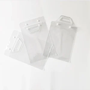 Poly Bag Custom Manufacture Underwear Packaging Clear Vinyl Plastic PVC Bag with Snap Button