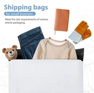 Poly Envelope Bag With White Clothing Express Packaging Waterproof Shockproof Poly Mailer Mailing Bag
