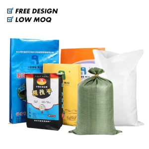 Polypropylene Empty Rice Grain Corn Wheat Flour Sack Cement Sand Grass Seed Feed Fertilizer PP Woven Bag