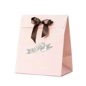 Portable Black Luxury Paperboard Jewelry Bag with Die Cut Handle Custom Logo Recyclable for Supermarket Craft Shopping Dresses