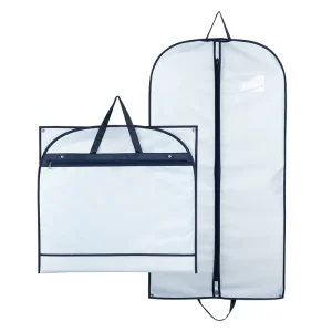 Portable Non-Woven Hanging Foldable Suit Dust Bag Customized Gift Packaging Garment Storage Durable