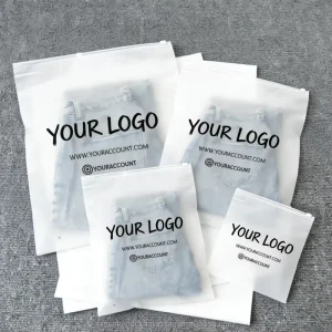 Pouch Packaging Bag for Clothes Zipper Bags Print Custom Logo Zip Lock Plastic China Apparel Gravure Printing Accept