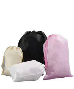 Printed Custom Nonwoven Dust Shoe Bags Drawstring Non Woven Packaging Bags Drawstring Bag